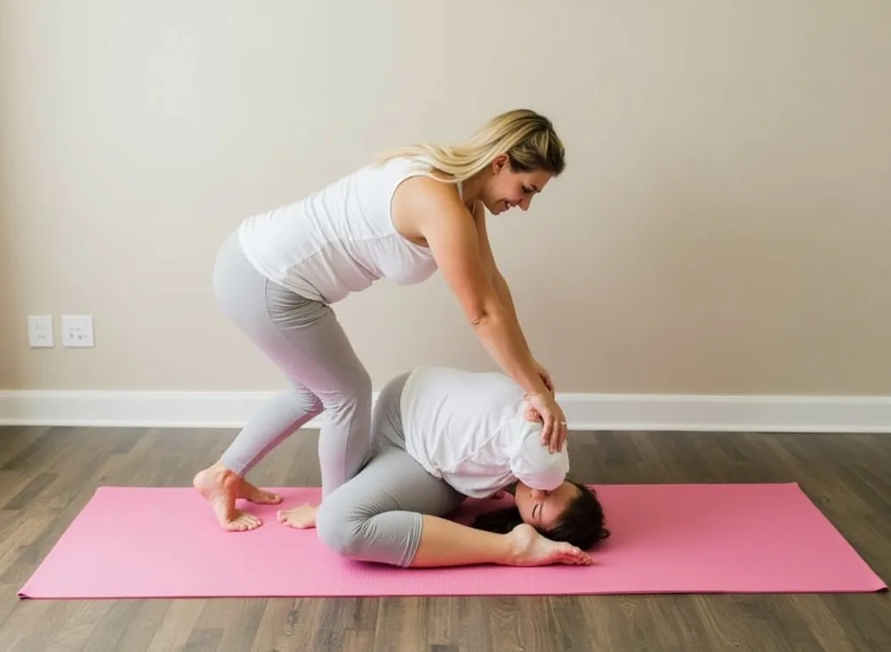 Postnatal yoga for new mothers recovery workshop